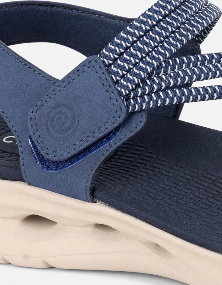 Cipriata ELENA Womens Ankle Strap Sandals Navy Blue