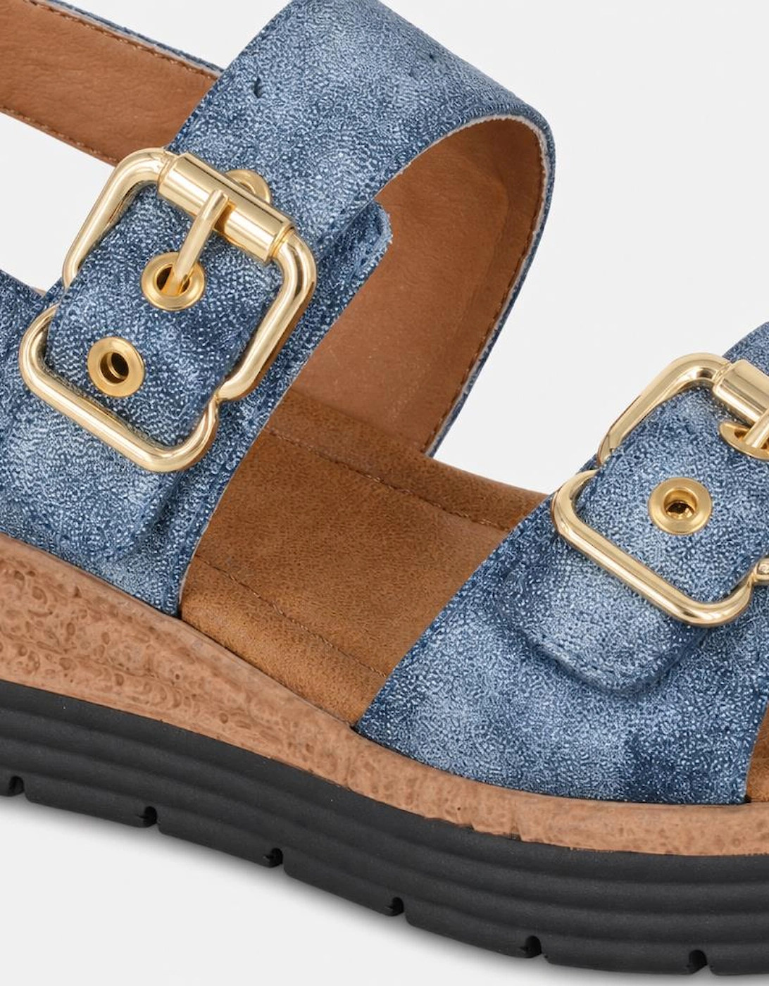 Cipriata MILIA Womens Cross Strap Sandals Blue