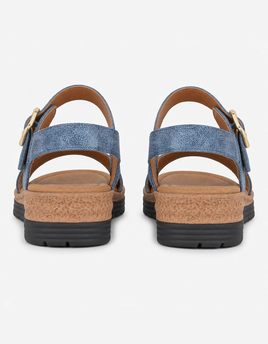 Cipriata MILIA Womens Cross Strap Sandals Blue
