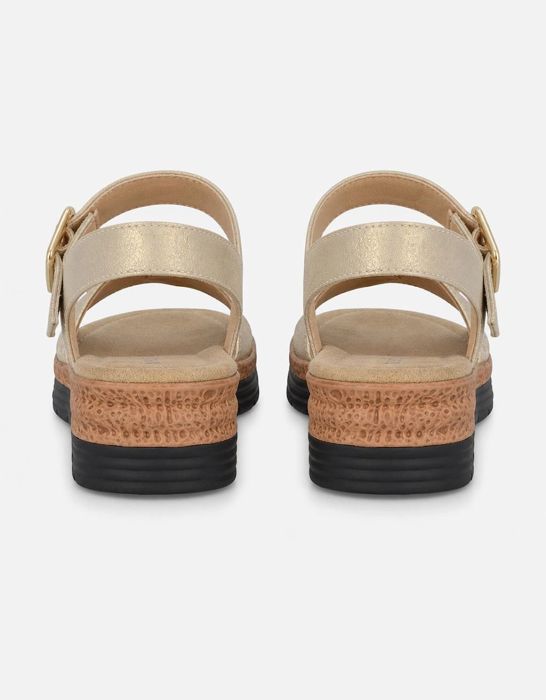 Cipriata MILIA Womens Cross Strap Sandals Gold