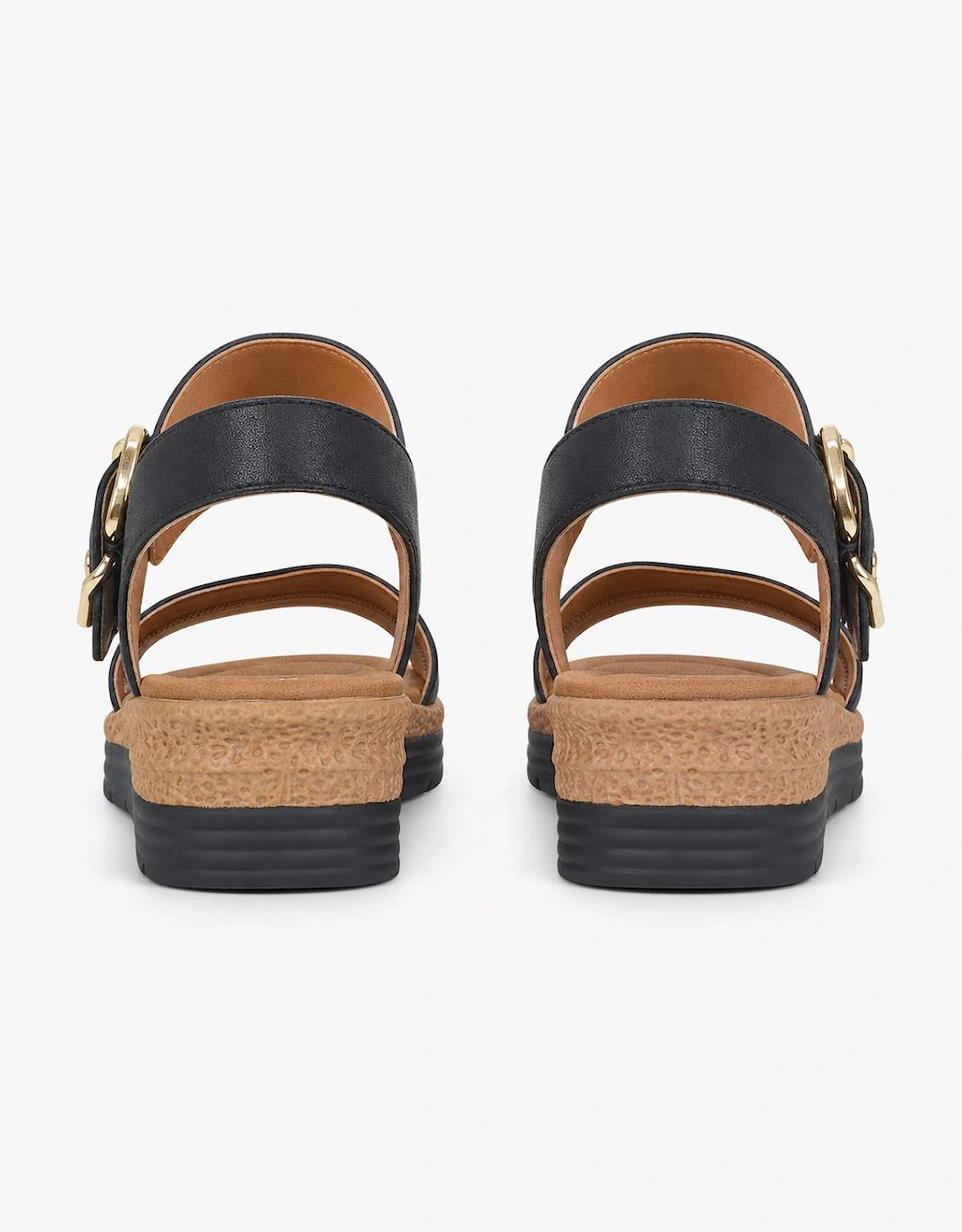 Cipriata MILIA Womens Cross Strap Sandals Black