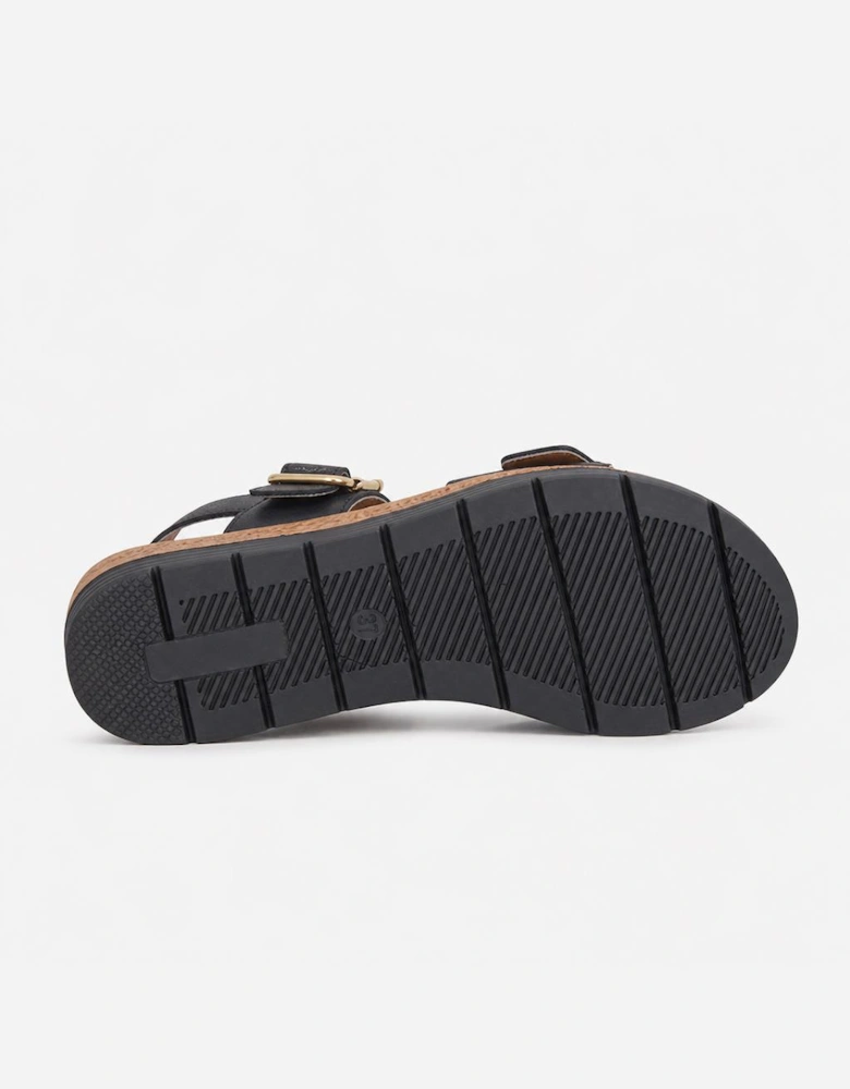 Cipriata MILIA Womens Cross Strap Sandals Black