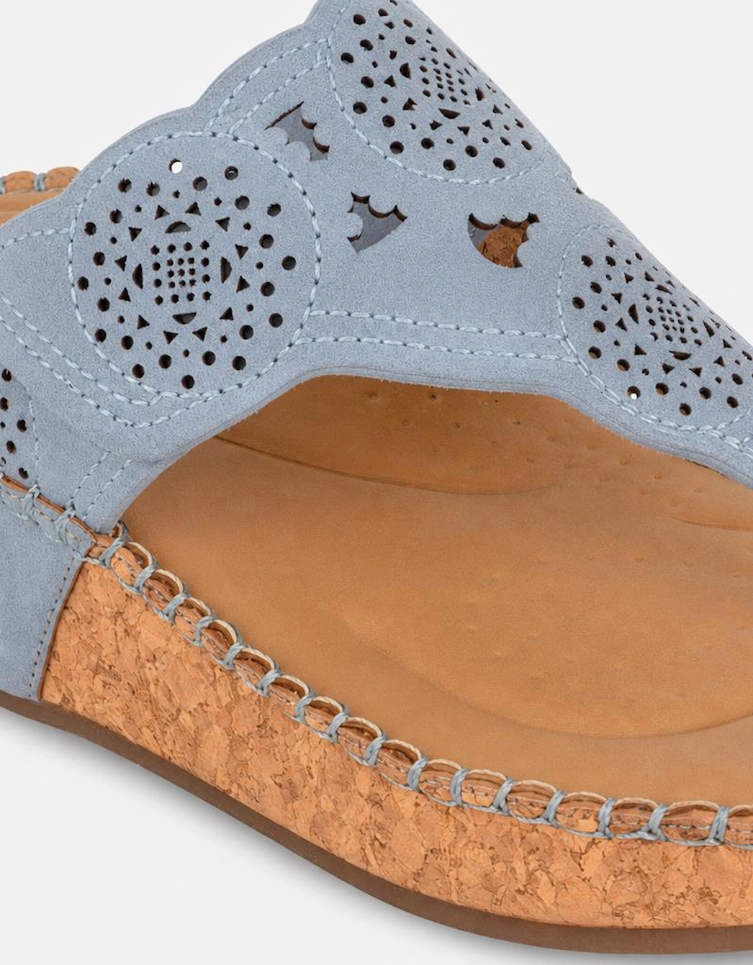 Cipriata CORINA Womens Toe-Post Sandals Blue