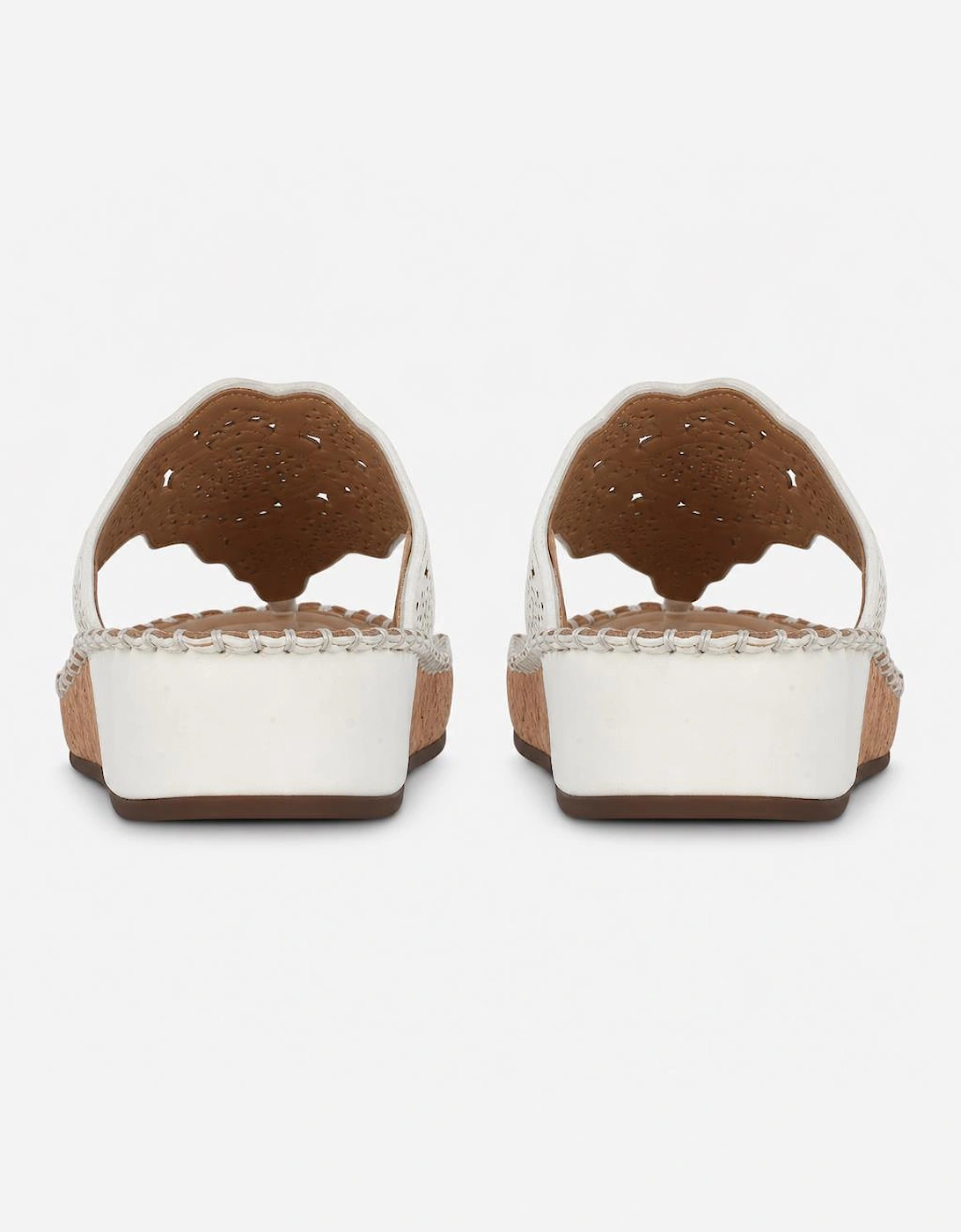 Cipriata CORINA Womens Toe-Post Sandals White