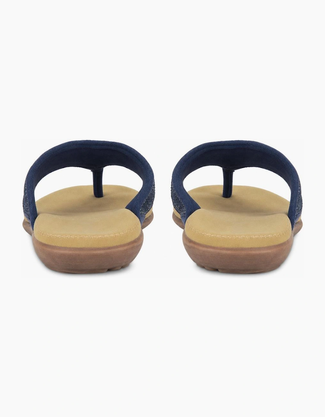 Cipriata ALCEE Womens Toe-Post Sandals Navy