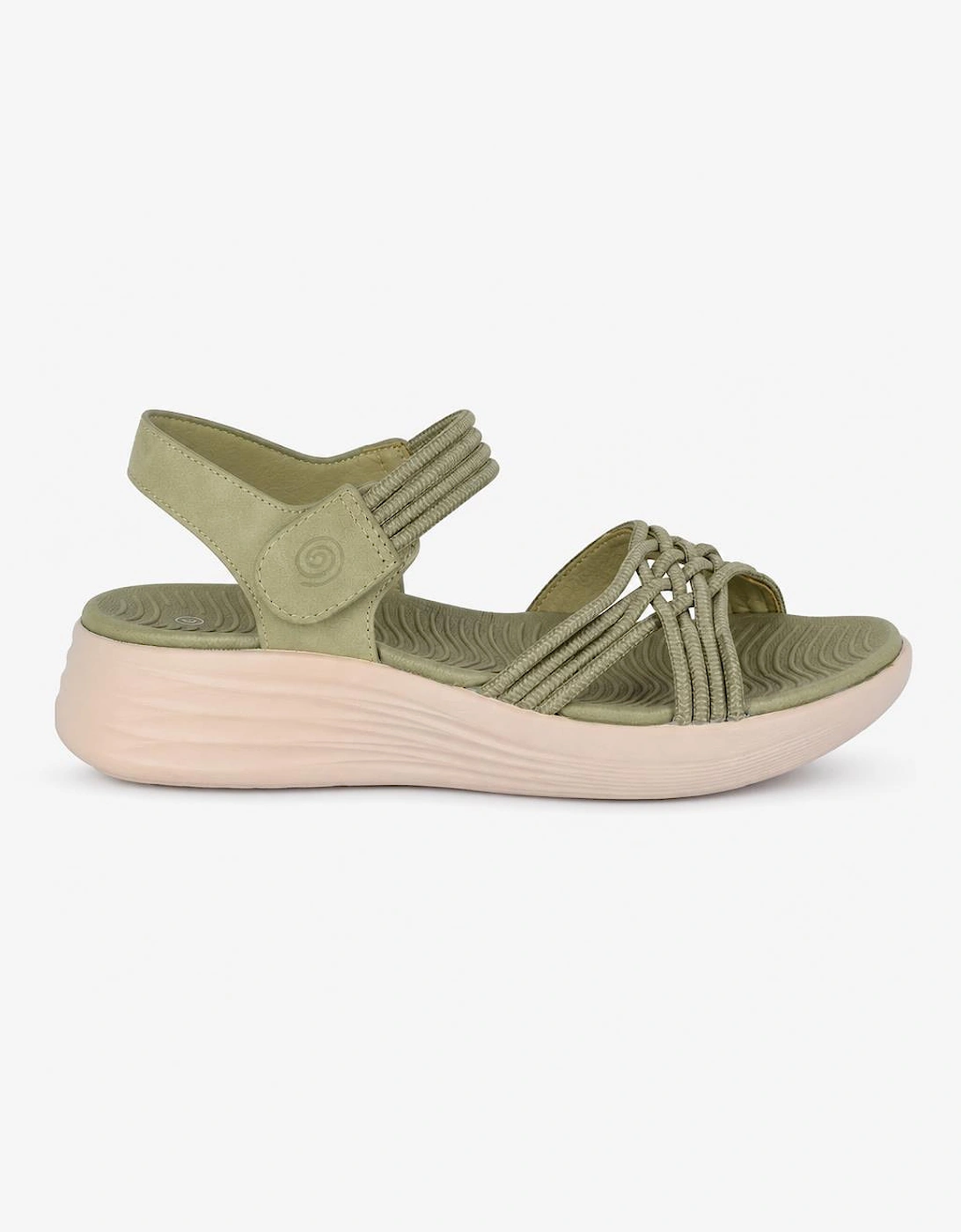 Cipriata ELETTA Womens Cross Strap Sandals Sage Green