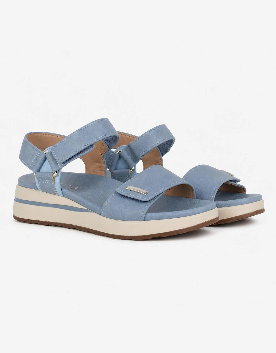 Cipriata FENIA Womens Ankle Strap Sandals Blue Jeans
