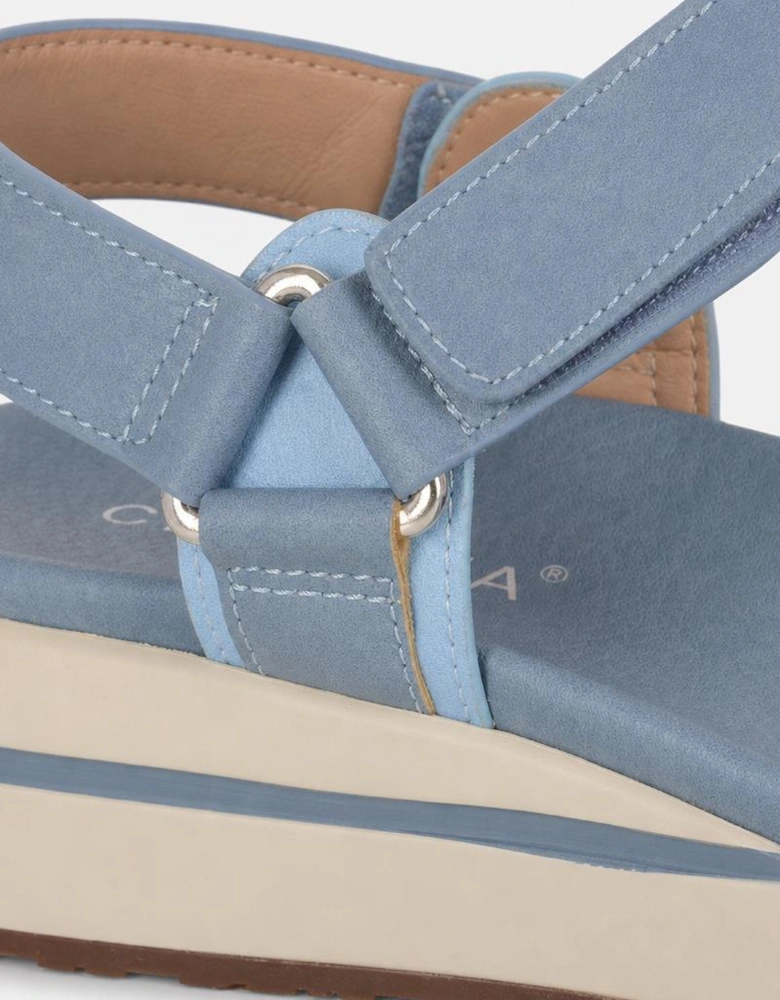 Cipriata FENIA Womens Ankle Strap Sandals Blue Jeans