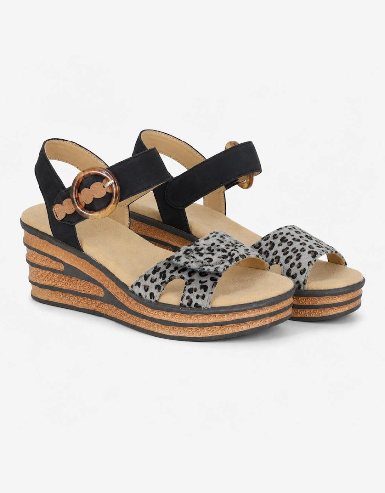 Cipriata DANTA Womens Ankle Strap Sandals Black