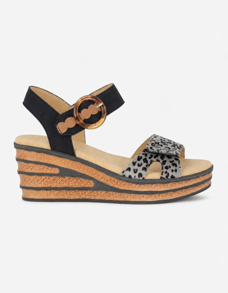 Cipriata DANTA Womens Ankle Strap Sandals Black