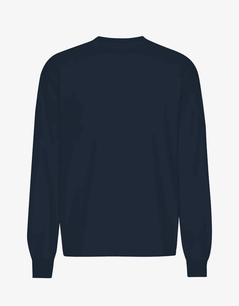 Colorful Standard Oversized Organic Long Sleeve T-Shirt - Navy Blue