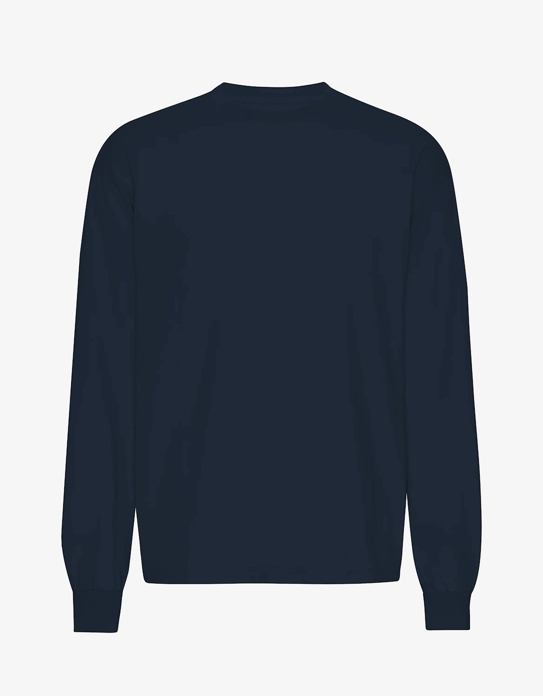 Women's Colorful Standard Oversized Organic Long Sleeve T-Shirt - Navy Blue - Size: 12