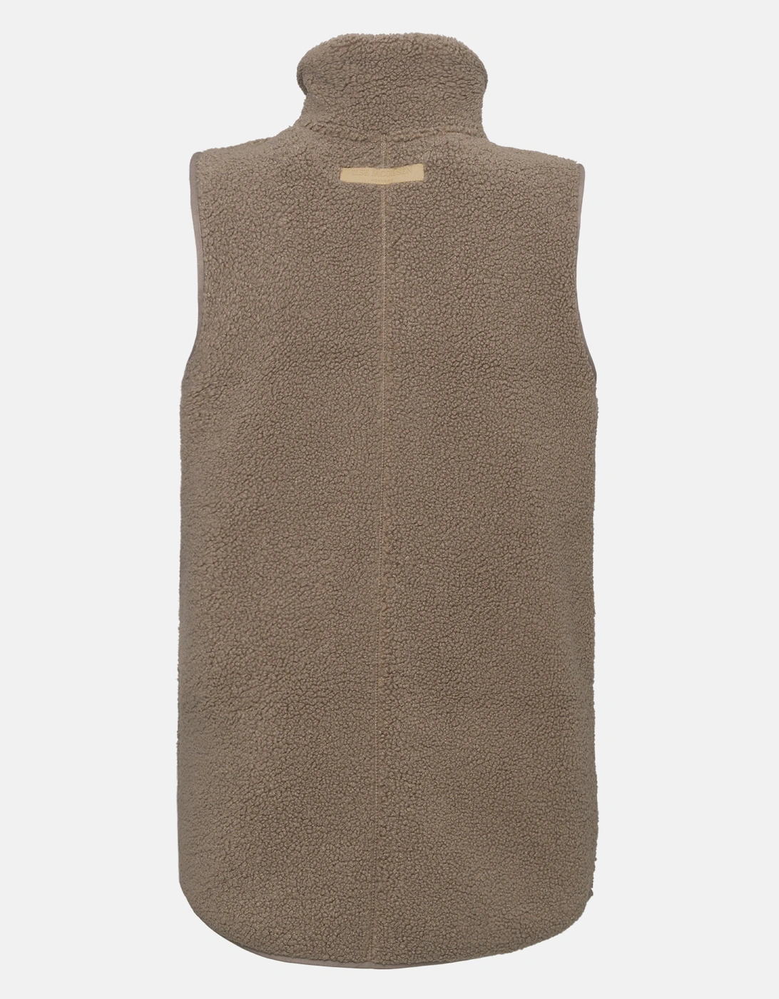 Ilse Jacobsen Long Pile Womens Gilet - Greige 105