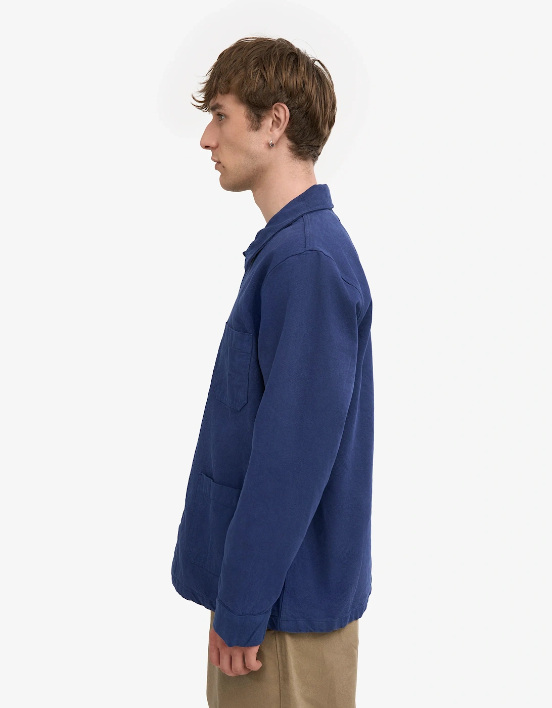 Colorful Standard Mens Organic Workwear Jacket - Marine Blue