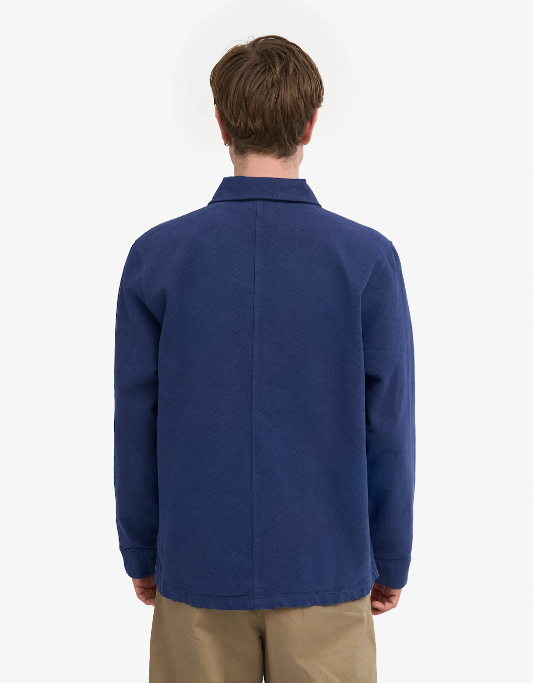 Colorful Standard Mens Organic Workwear Jacket - Marine Blue