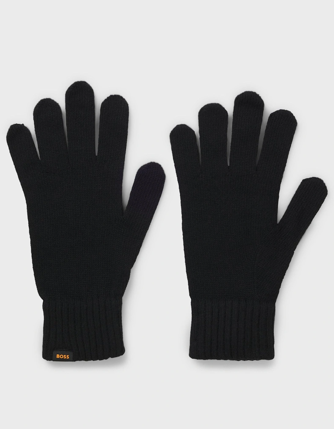 BOSS Orange Mens Kalipso Kintted Gloves & Beanie Hat Gift Set - Dark Blue 404