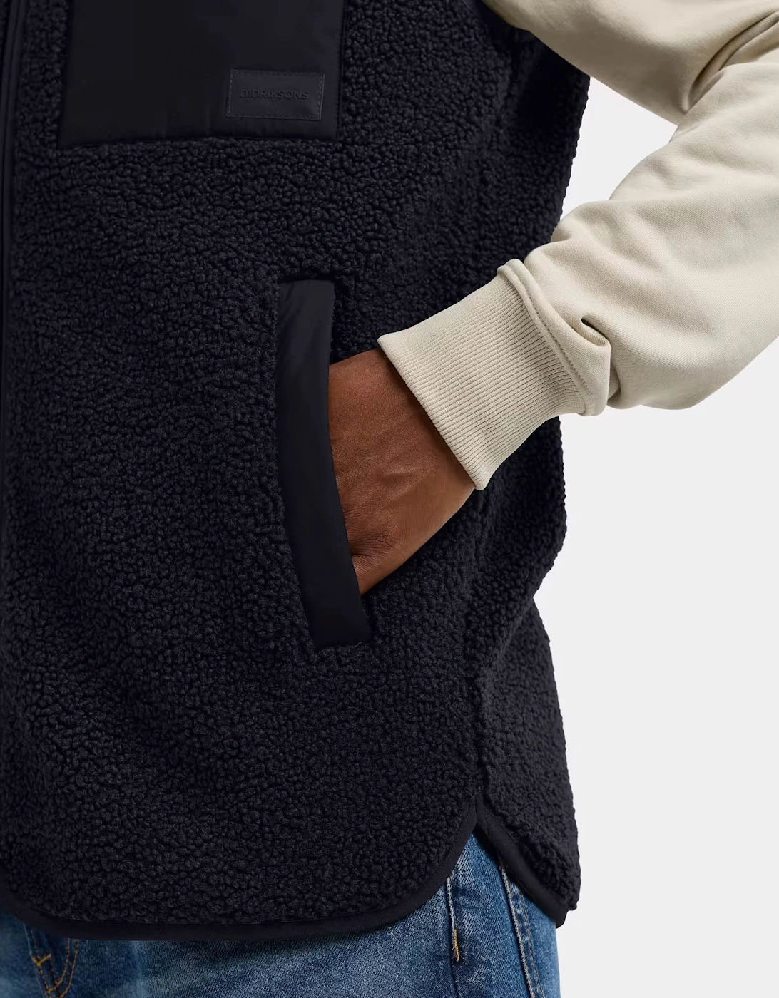 Didriksons Unisex Rasmus Fleece Gilet 2 - Black 060