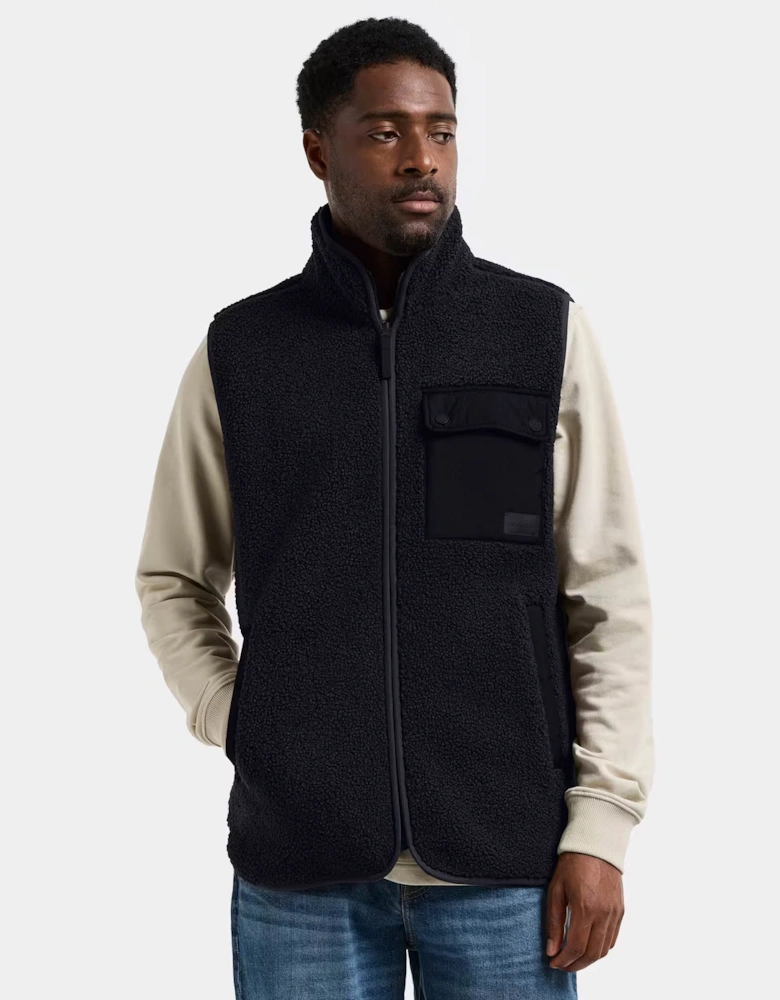 Didriksons Unisex Rasmus Fleece Gilet 2 - Black 060