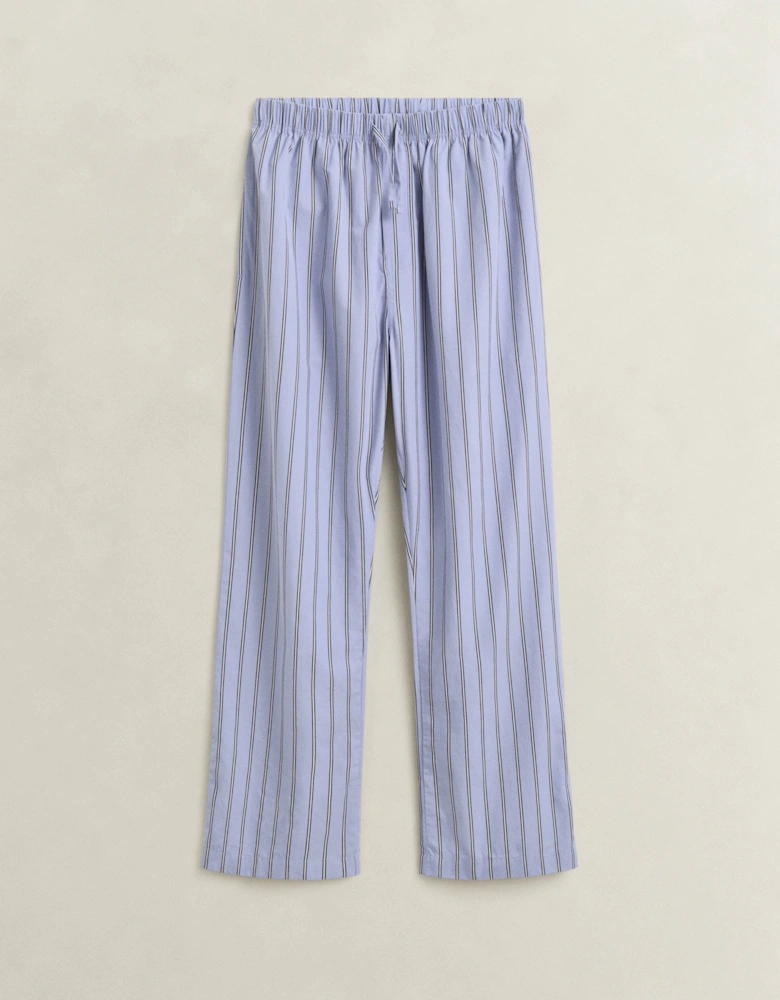GANT Mens Striped Poplin Pyjama Pants - 411 Lavender Blue
