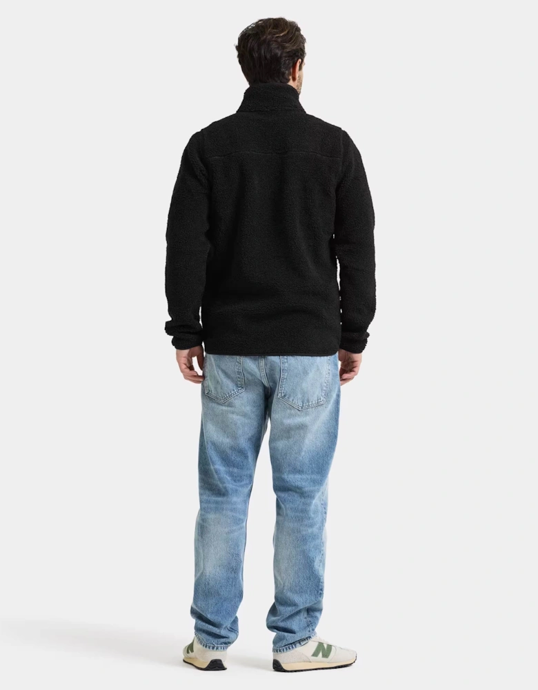 Didriksons Unisex Peter Full Zip Fleece 3 - Black 060