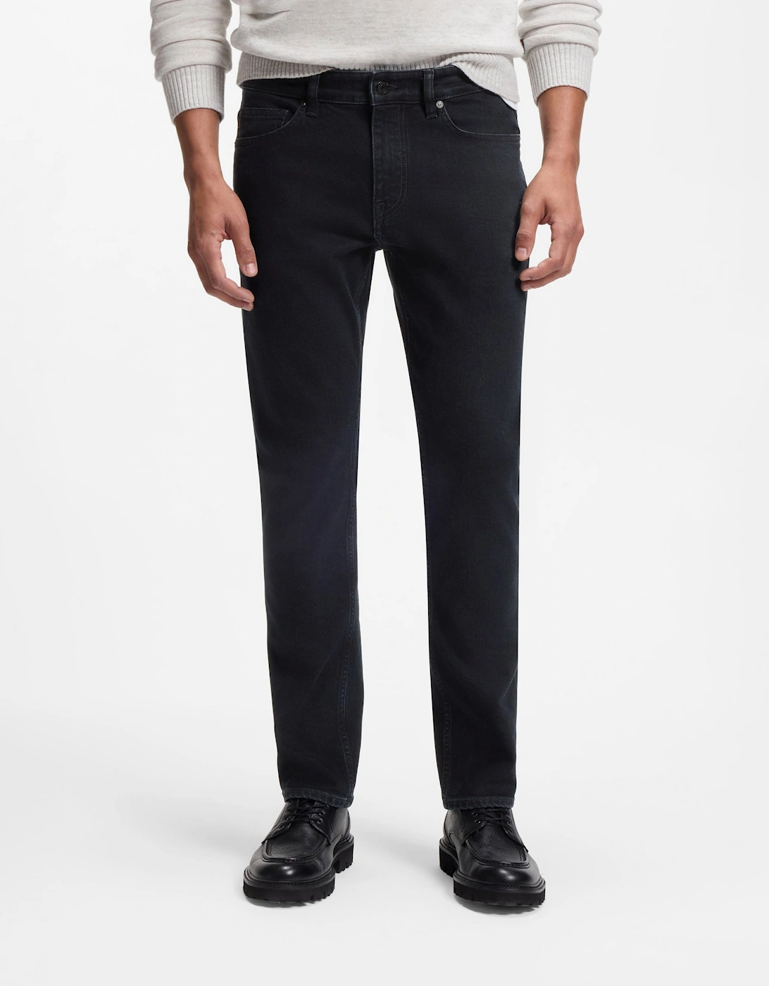 BOSS Orange DELAWARE BO Mens Slim Fit Jeans - Dark Blue 404