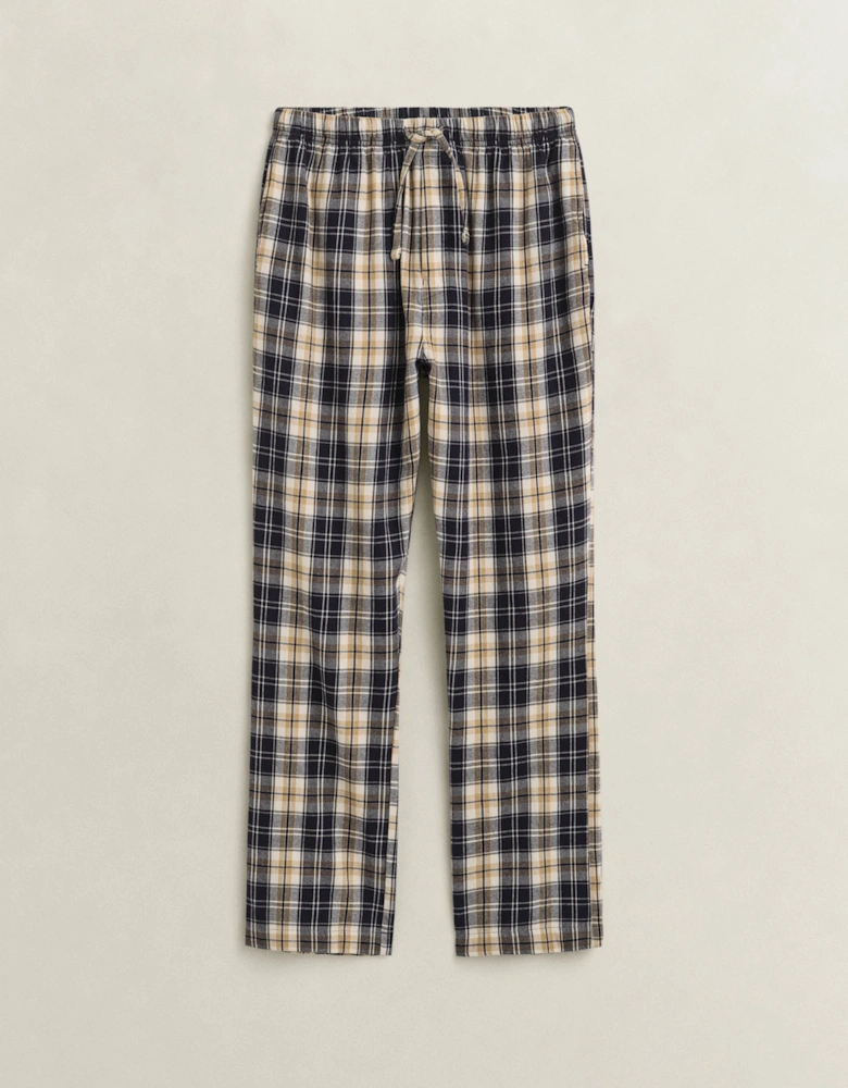 GANT Mens Checked Pyjama Pants - 433 Evening Blue