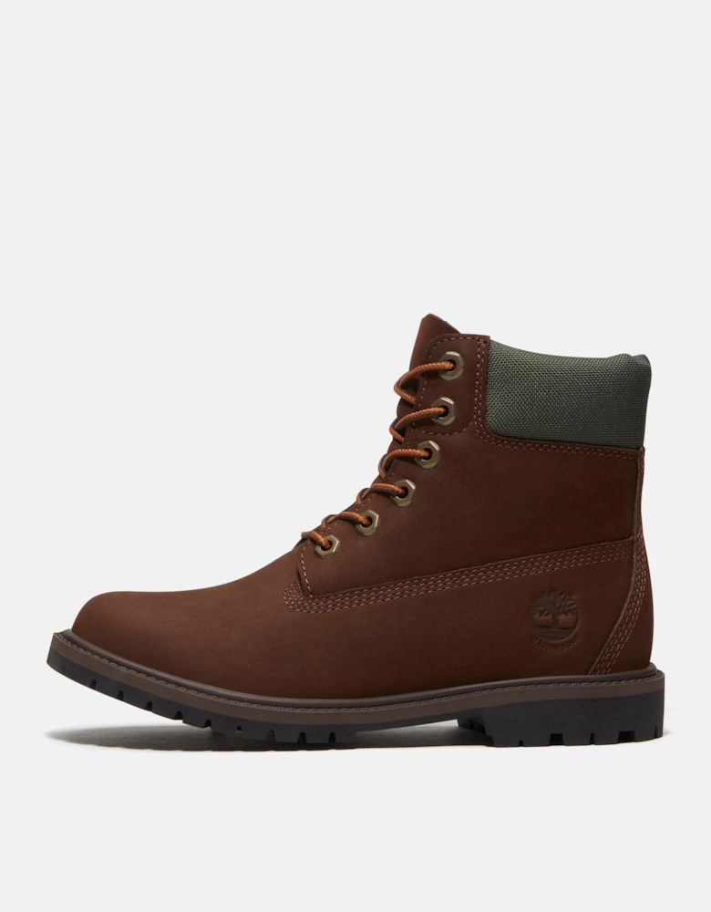 Timberland Womens Premium 6 Inch Waterproof Nubuck Boots  - Dark Brown