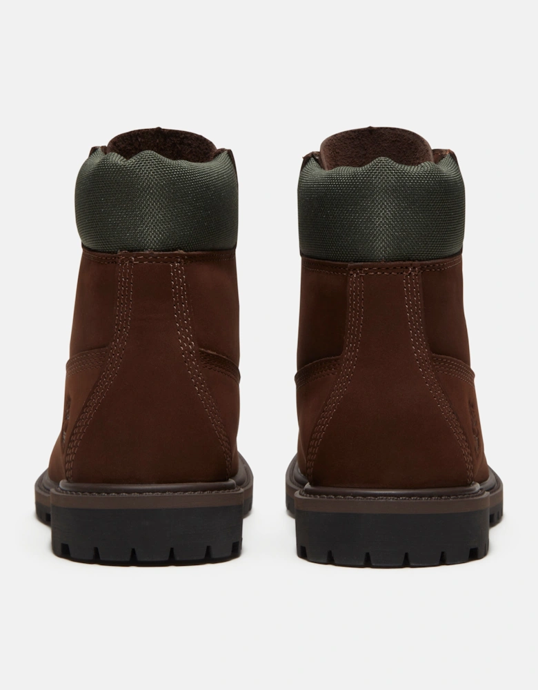 Timberland Womens Premium 6 Inch Waterproof Nubuck Boots  - Dark Brown