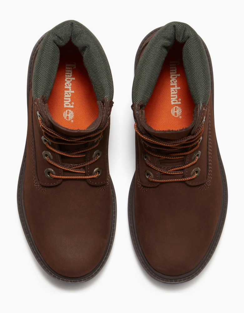 Timberland Womens Premium 6 Inch Waterproof Nubuck Boots  - Dark Brown