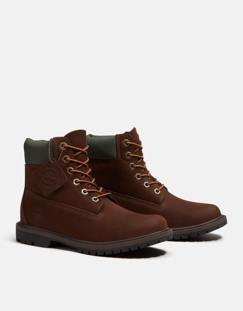 Timberland Womens Premium 6 Inch Waterproof Nubuck Boots  - Dark Brown
