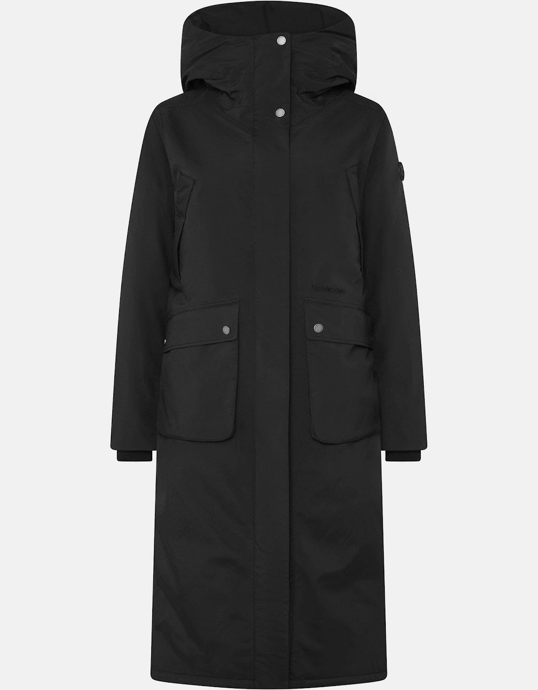 Women's Didriksons Womens Melody Long Parka 2 - Black 060 - Size: 12