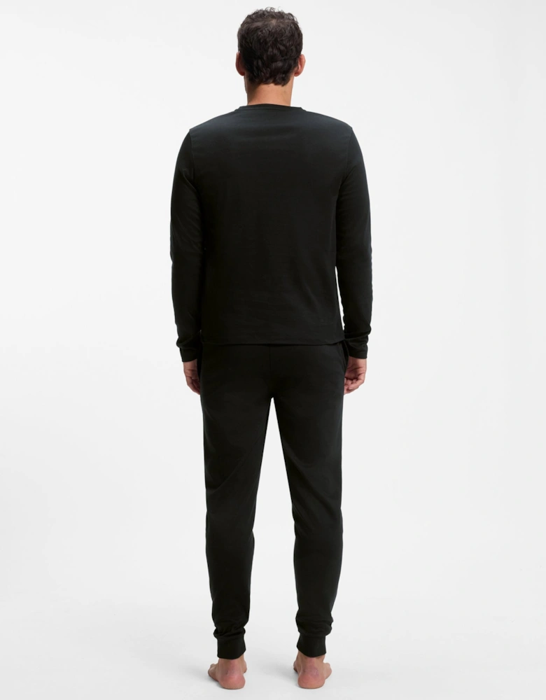 BOSS Orange Xmas Long Pyjama Set - Black 001