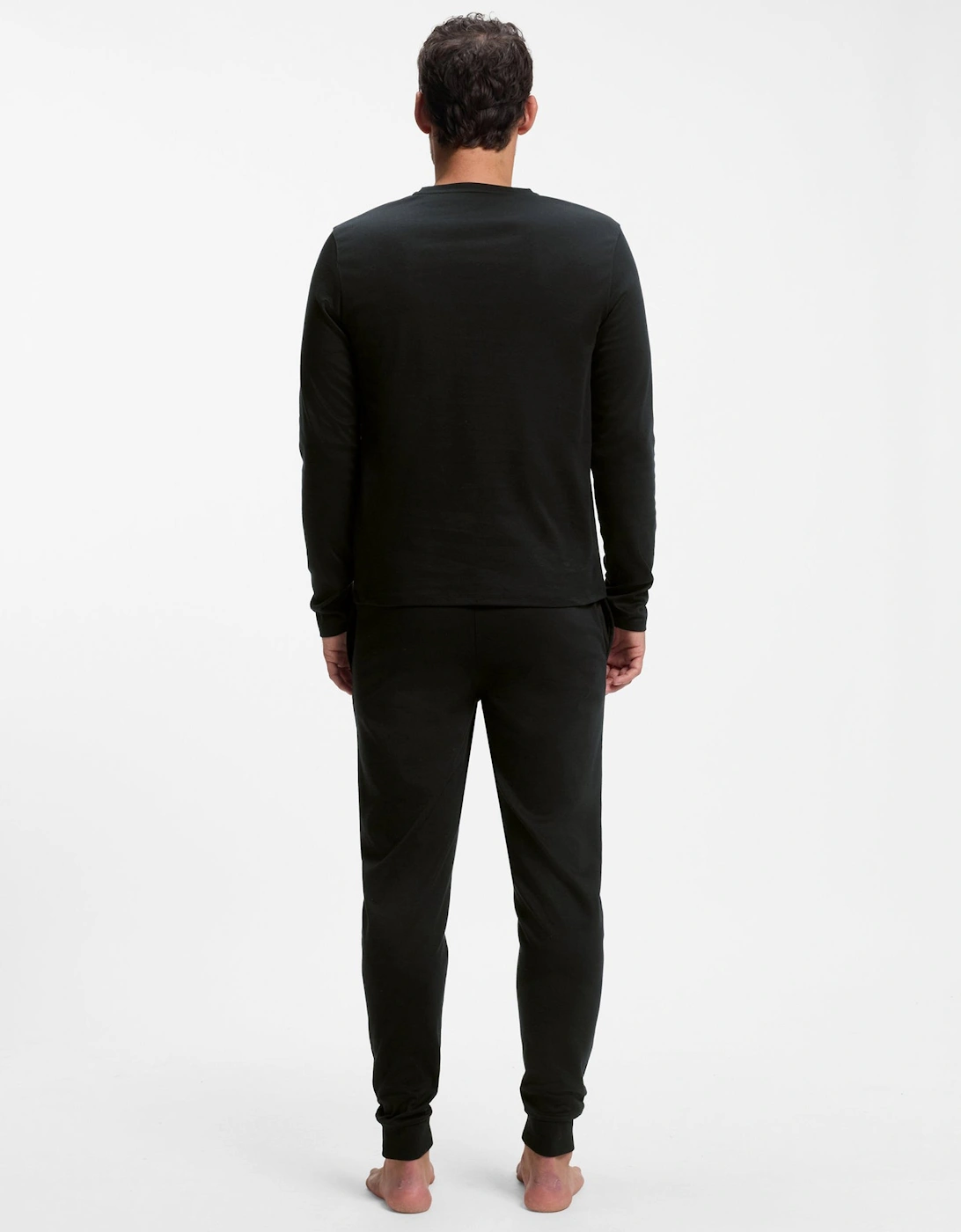 BOSS Orange Xmas Long Pyjama Set - Black 001