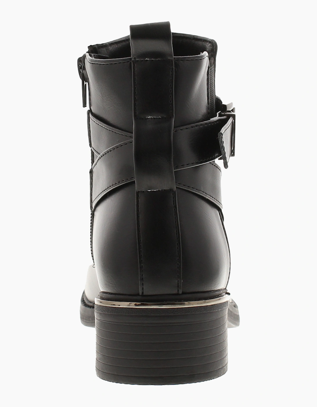 Platino Womens Ankle Boots Selena Zip Fastening black UK Size