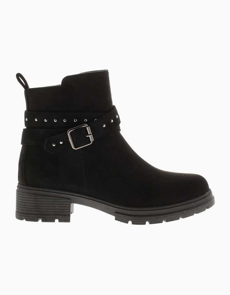 Apache Womens Ankle Boots Millie Zip Fastening black UK Size