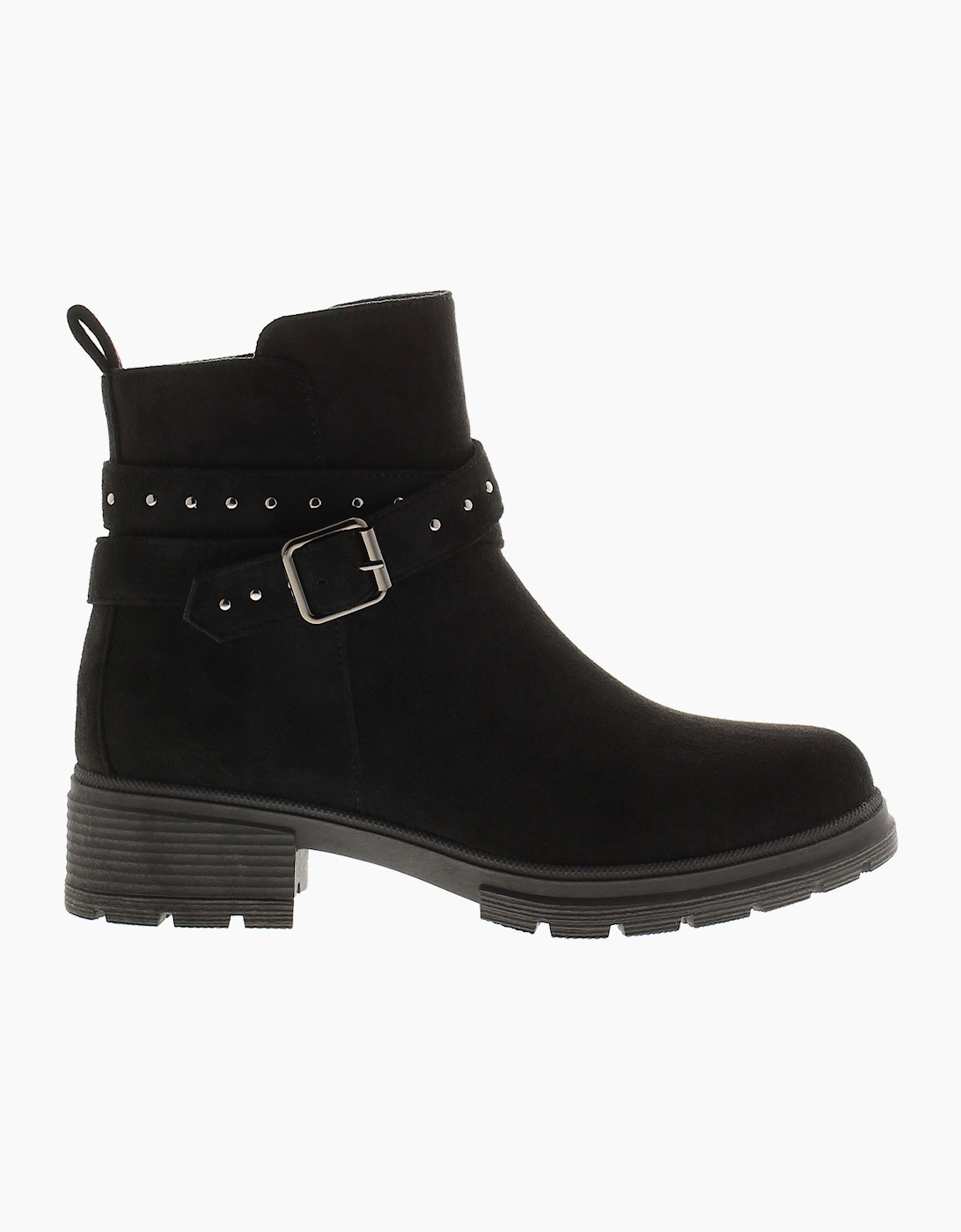 Apache Womens Ankle Boots Millie Zip Fastening black UK Size