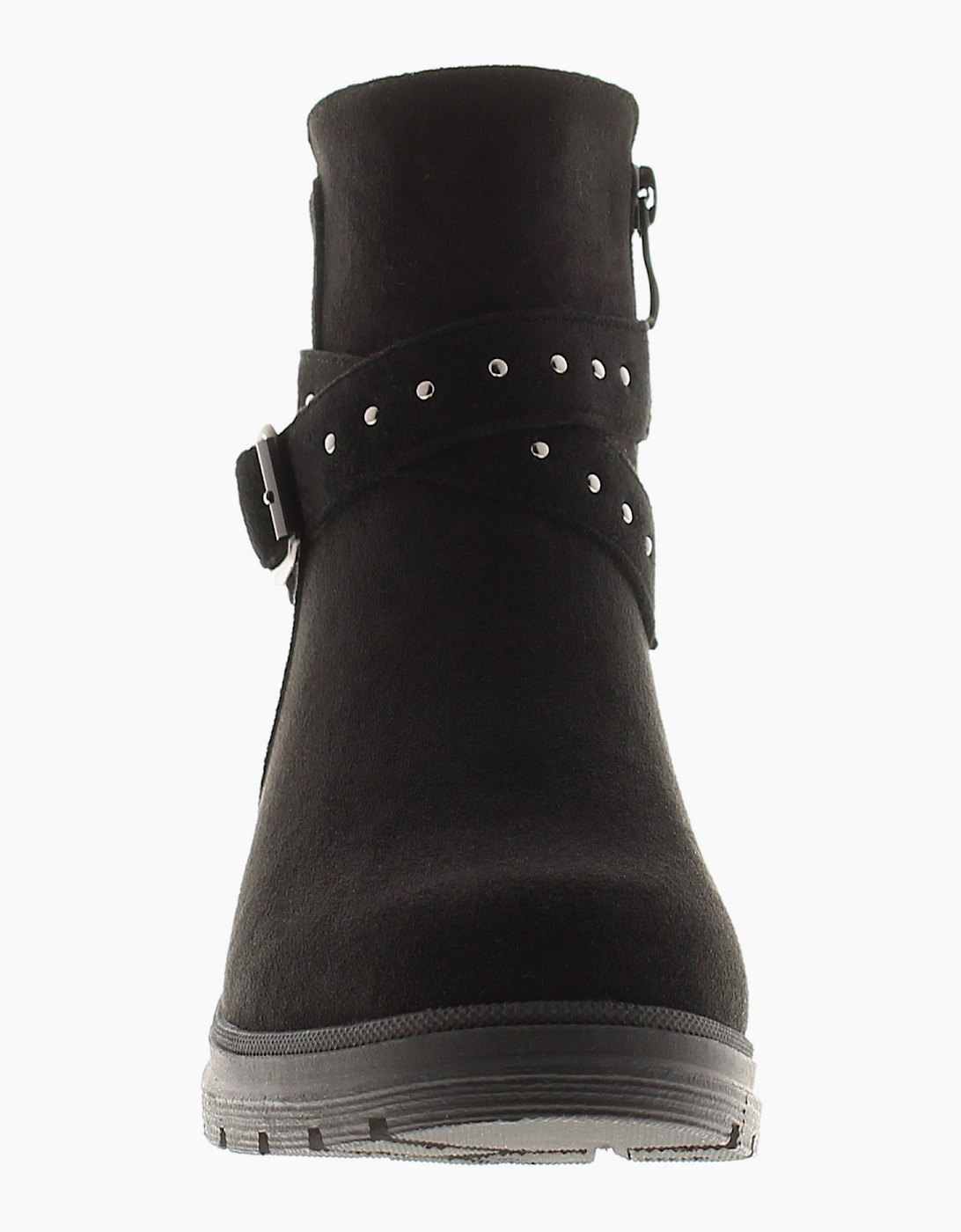 Apache Womens Ankle Boots Millie Zip Fastening black UK Size