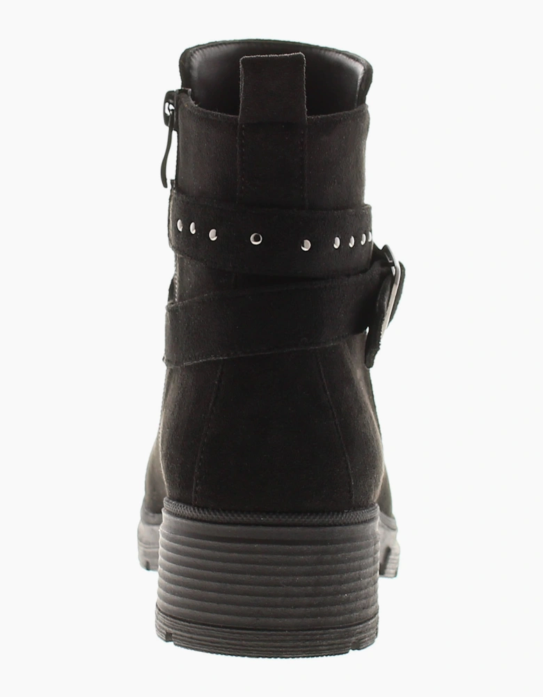 Apache Womens Ankle Boots Millie Zip Fastening black UK Size