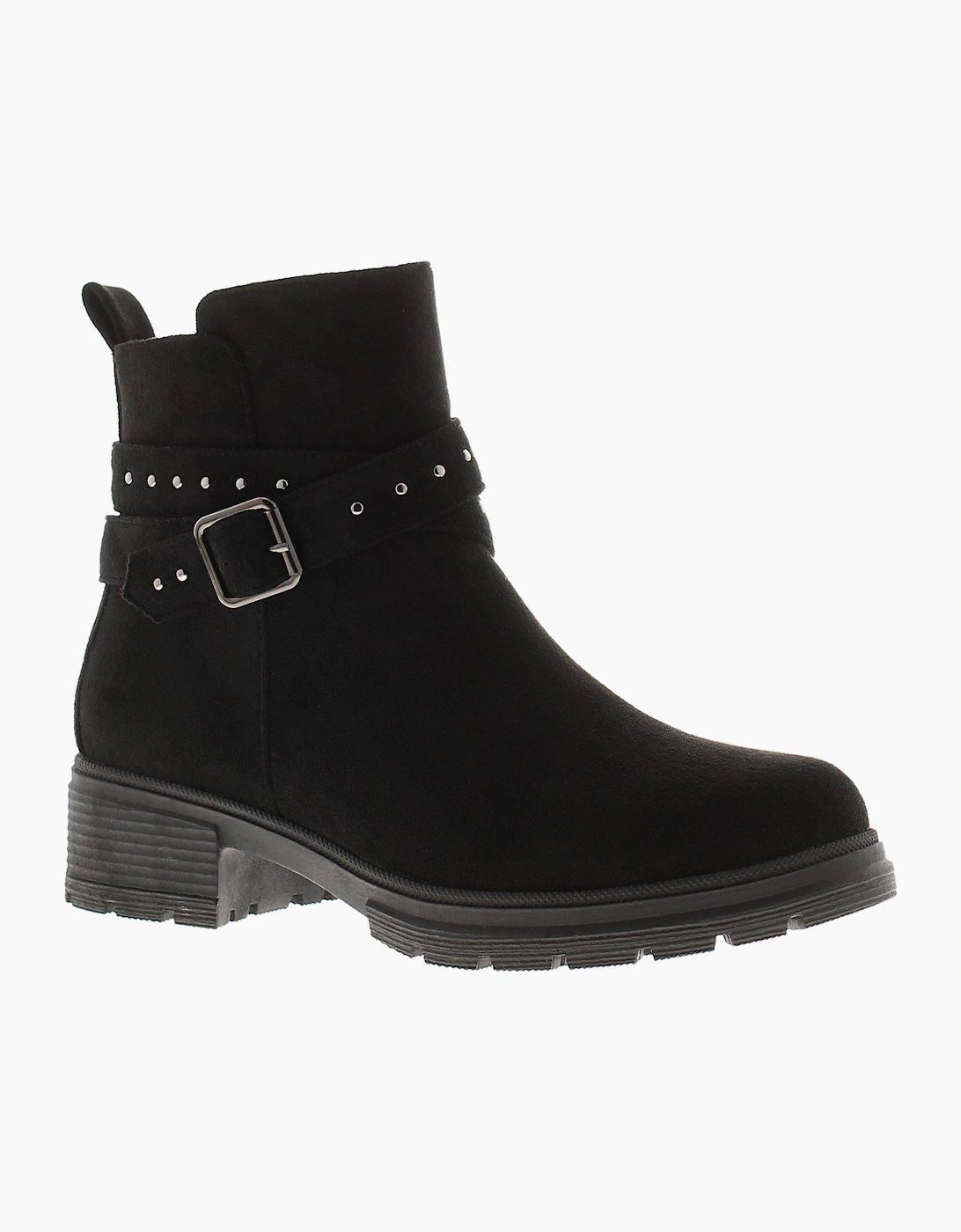Apache Womens Ankle Boots Millie Zip Fastening black UK Size