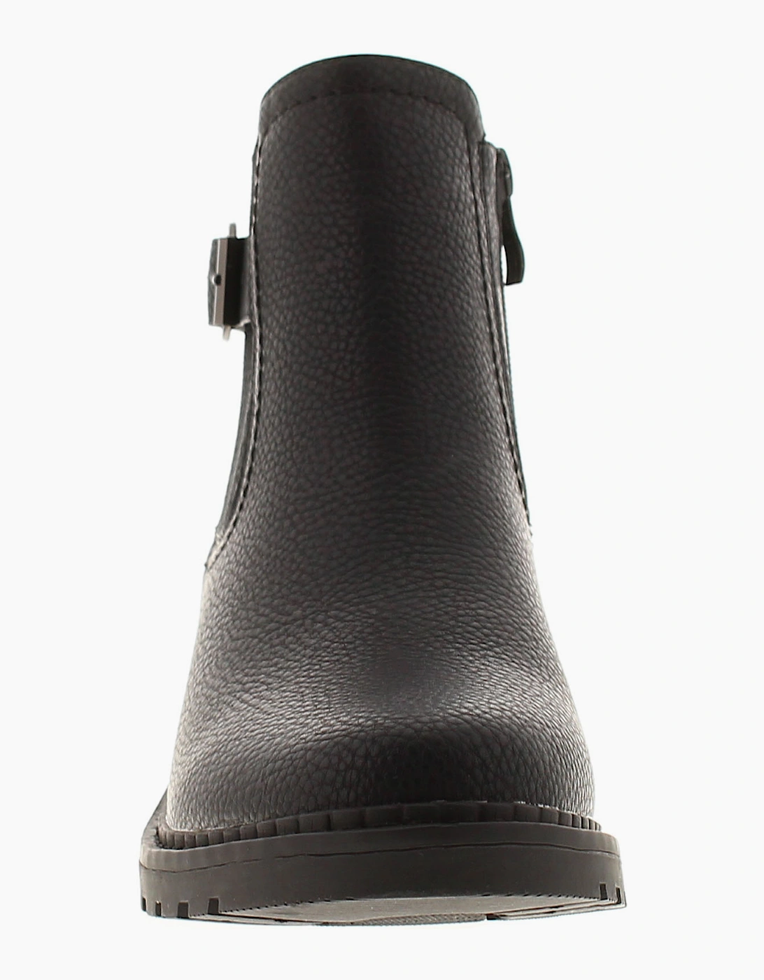 Platino Womens Ankle Boots Melanie Zip Fastening black UK Size