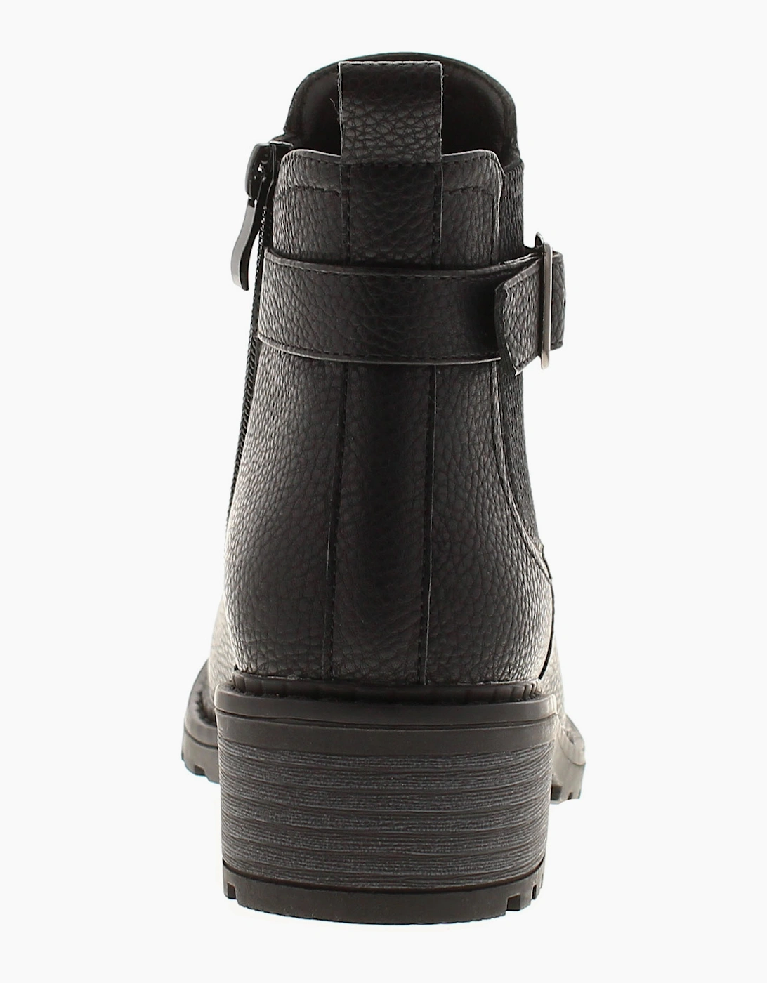 Platino Womens Ankle Boots Melanie Zip Fastening black UK Size