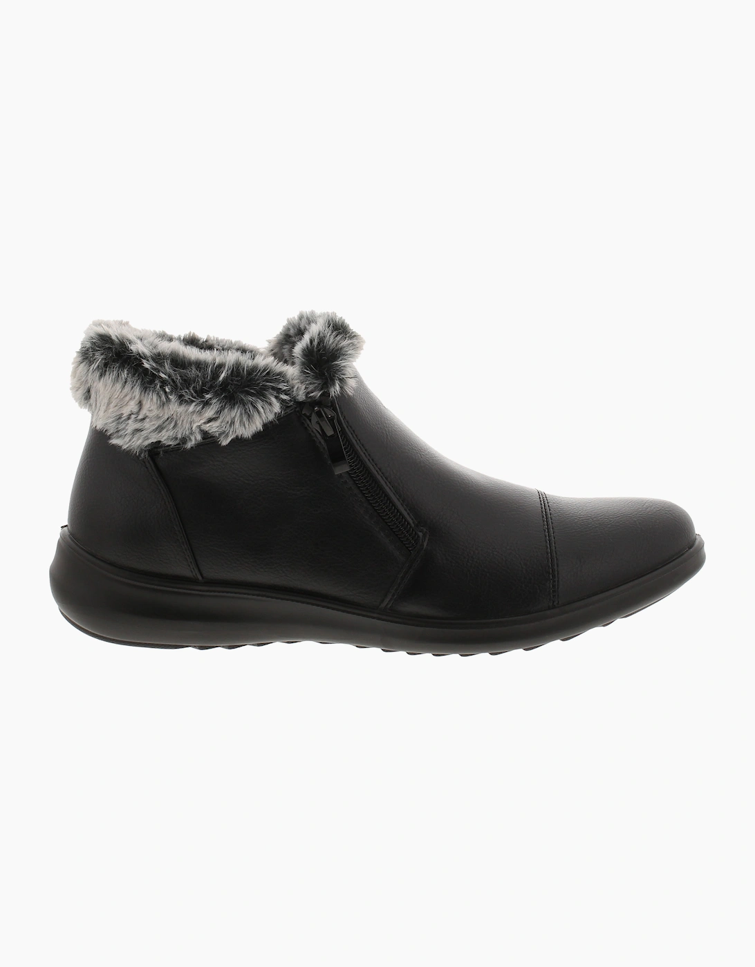 Strollers Womens Ankle Boots Sandra Dual Zip Fastening black UK Size