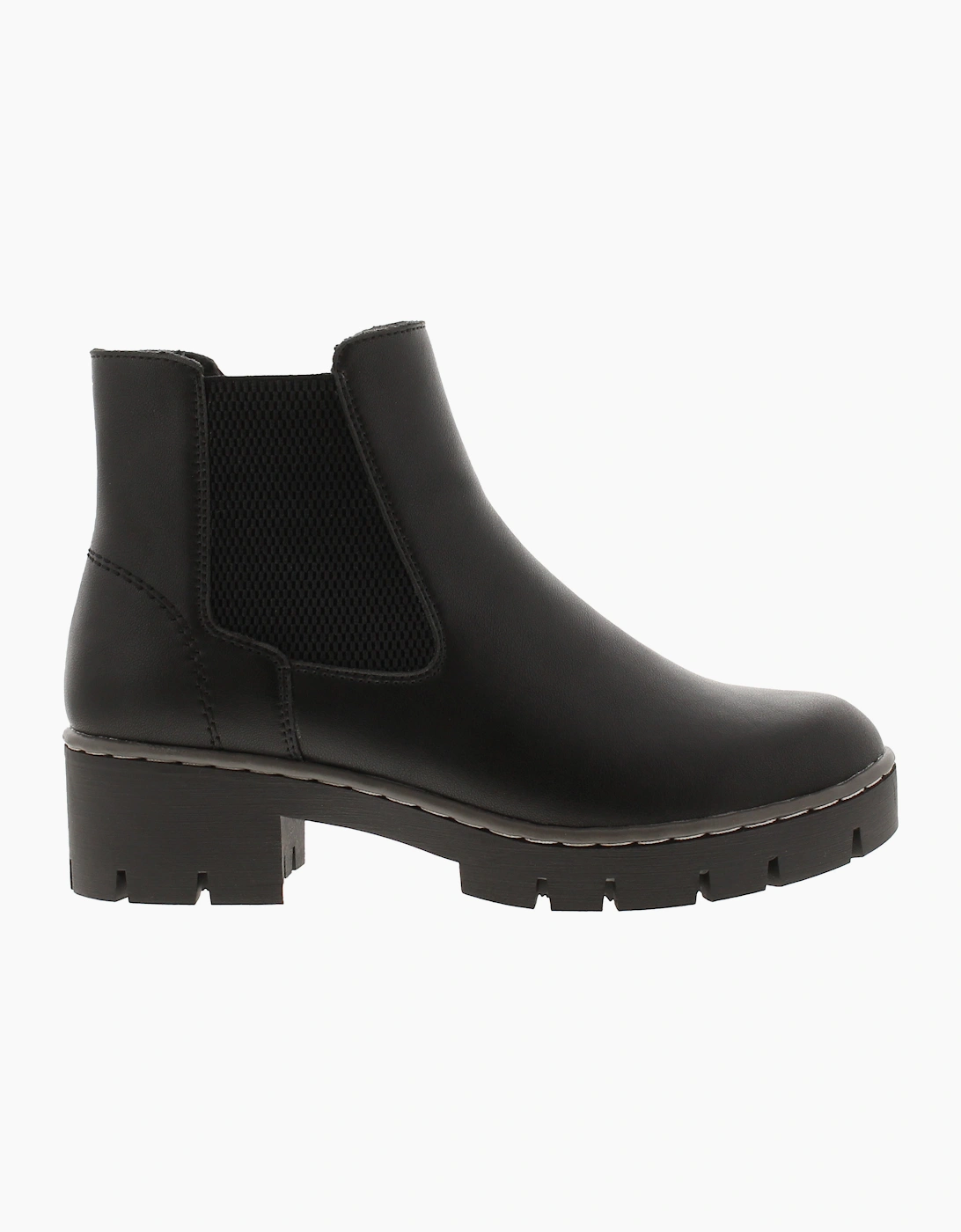 Platino Womens Ankle Boots Morgan Zip Fastening black UK Size