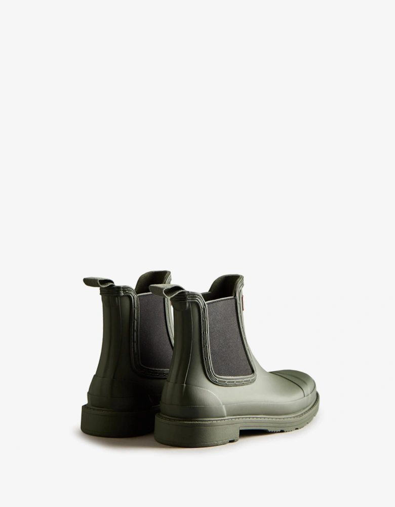 Hunter Commando Womens Chelsea Boot - Dark Olive