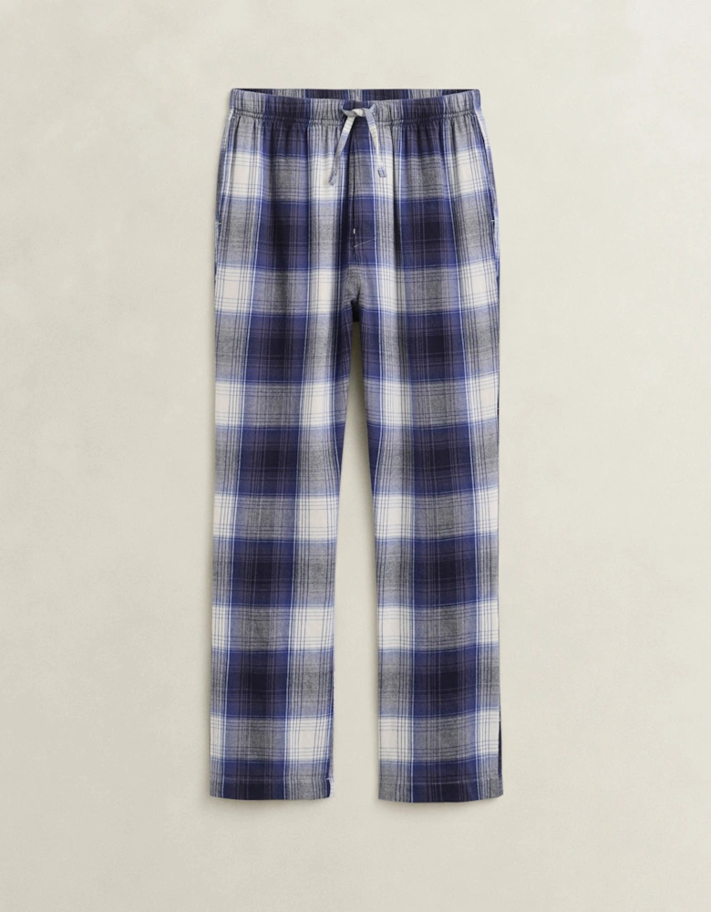 GANT Mens Flannel Checked Pyjama Pants - 410 Marine