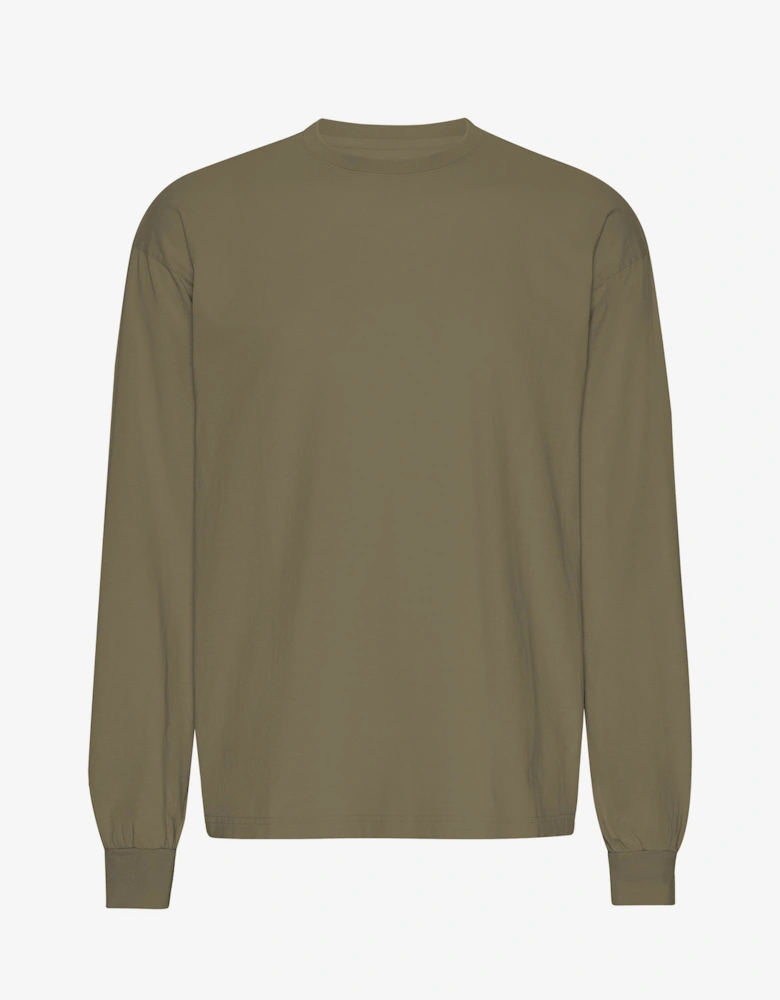 Colorful Standard Oversized Organic Long Sleeve T-Shirt - Dusty Olive