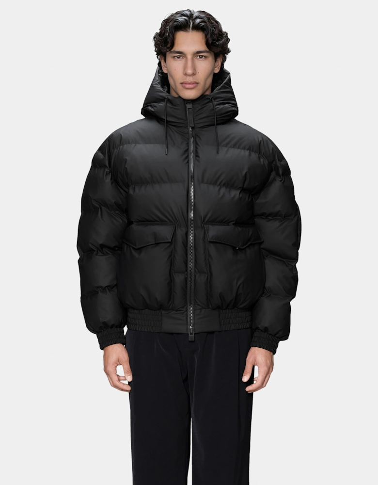 Rains Alta Bomber Puffer Jacket - 01 Black
