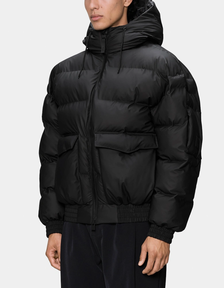 Rains Alta Bomber Puffer Jacket - 01 Black