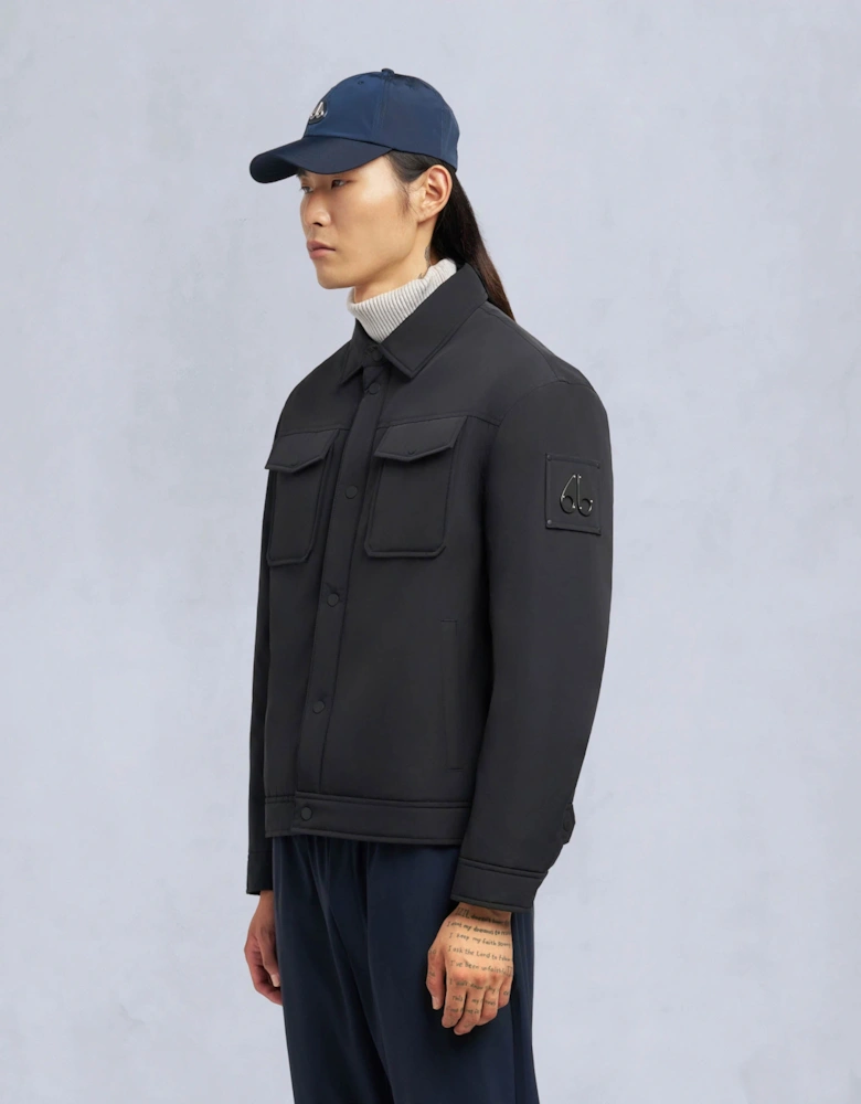 Moose Knuckles Mens Jacque Bunny Shirt Jacket - Black 292