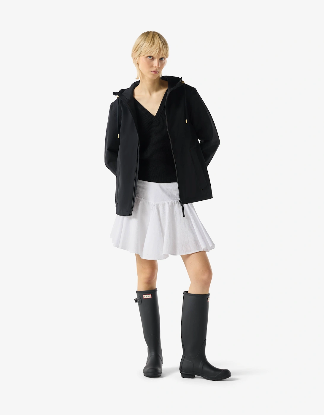 Hunter Womens Original Lightweight Waterproof Jacket - Black